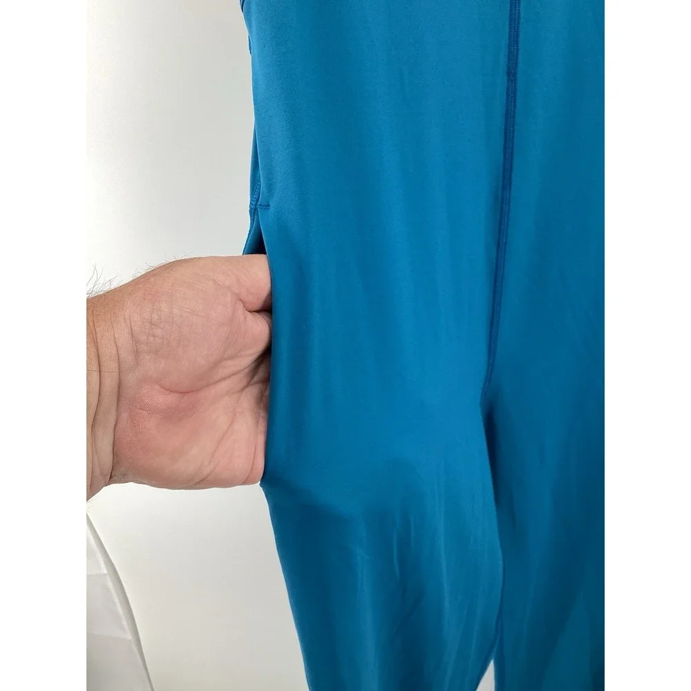 Girls  Ivivva by Lululemon racerback jumpsuit Dance Gymnastics- Teal- 14